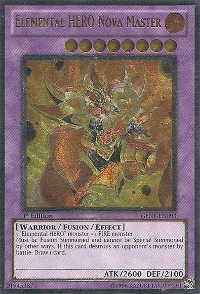 Héroe elemental Nova Master [GENF-EN093] Raro definitivo 