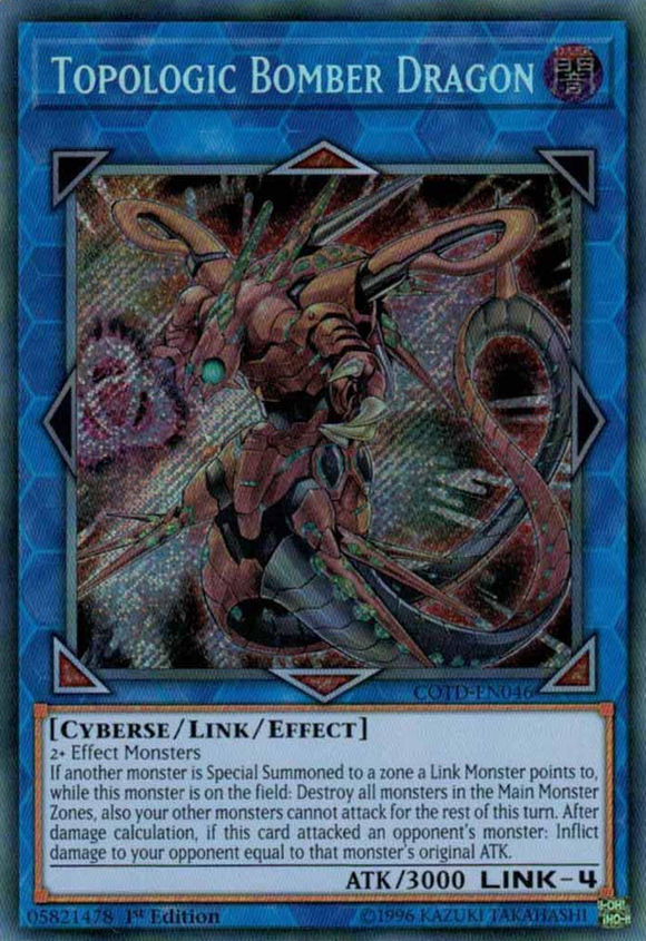 Dragón bombardero topológico [COTD-EN046] Secreto raro 
