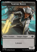 Mercenary // Vampire Rogue Double-Sided Token [Outlaws of Thunder Junction Tokens]-2