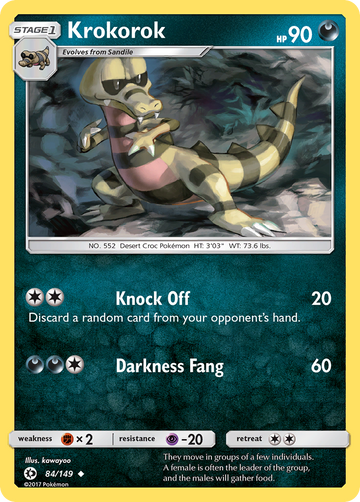 Krokorok (84/149) [Sol y Luna: Conjunto básico] 