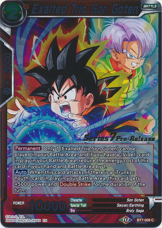 Trío Exaltado Son Goten (BT7-009_PR) [Promociones previas al lanzamiento de Asalto de los Saiyajin] 