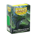 Dragon Shield: Standard 100ct Sleeves - Apple Green & Silver (Dual Matte)-4