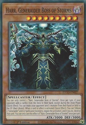 Harr, jefe general de las tormentas [ETCO-EN027] Súper raro 