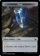 Golem // Clue Double-Sided Token [March of the Machine Commander Tokens]-2