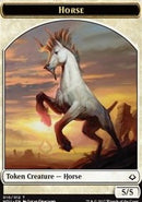 Horse // Zombie Double-Sided Token [Hour of Devastation Tokens]-1