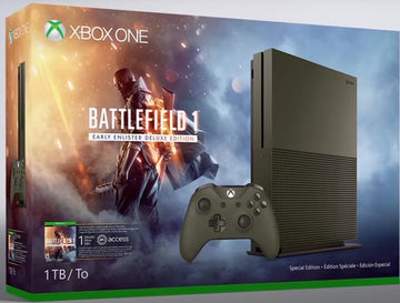 Xbox One S 1 TB Battlefield 1 Special Edition Military Green - Xbox One