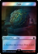 Alien Angel // Clue (0051) Double-Sided Token (Surge Foil) [Doctor Who Tokens]-2