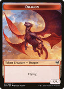 Elf Warrior // Dragon Double-Sided Token [Kaldheim Tokens]-2