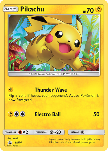 Pikachu (SM76) [Sol y Luna: promociones de Black Star] 