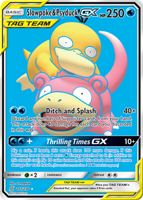 Slowpoke y Psyduck GX (217/236) [Sol y Luna: Mentes unificadas] 