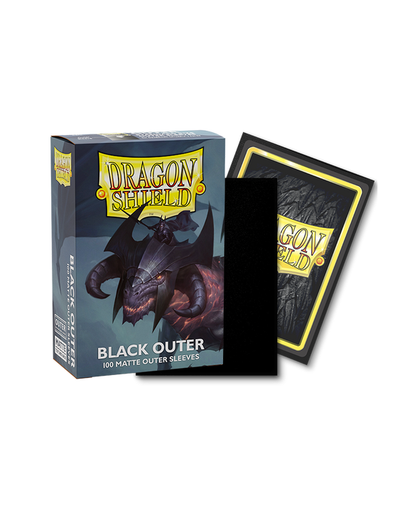 Dragon Shield: fundas exteriores de 100 ct, color negro mate (estándar) 