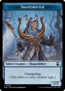Shapeshifter (0008) (Ripple Foil) // Dragon Double-Sided Token [Modern Horizons 3 Commander Tokens]-1
