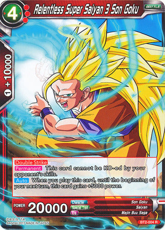 Super Saiyan 3 Son Goku implacable (Demo Deck) (BT2-004) [Union Force] 