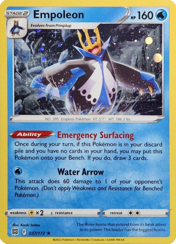 Empoleon (037/172) (Holo cosmos) [Espada y escudo: estrellas brillantes] 