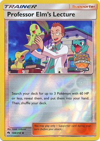 La conferencia del profesor Elm (188/214) (Promoción del campeonato regional) [Sun &amp; Moon: Lost Thunder] 