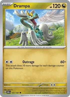 Drampa (161/197) [Scarlet &amp; Violet: Llamas de obsidiana] 