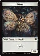 Insect // Rogue Double-Sided Token [Reality Fracture Commander Tokens]-1