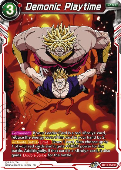 Tiempo de juego demoníaco (BT15-029) [Enfrentamiento de saiyanos] 