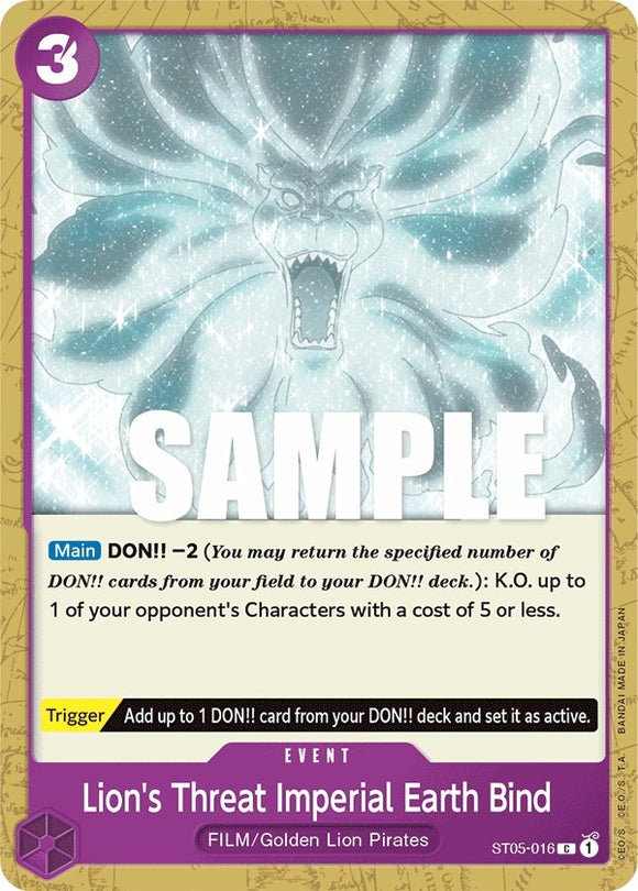 Amenaza del león: Tierra imperial [Starter Deck: Film Edition] 