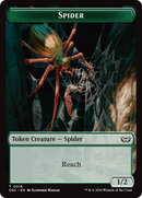 Treefolk // Spider Double-Sided Token [Duskmourn: House of Horror Commander Tokens]-2