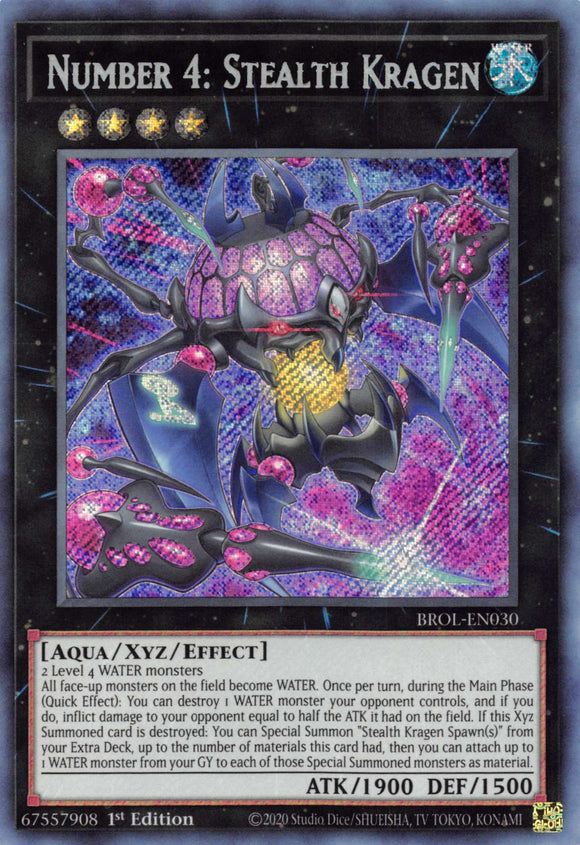Número 4: Stealth Kragen [BROL-EN030] Raro secreto 