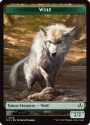Wolf (0009) // Wolf (0018) Double-Sided Token [Innistrad Remastered Tokens]-2