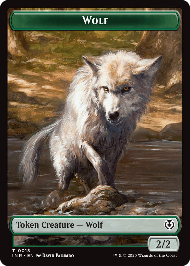 Wolf (0009) // Wolf (0018) Double-Sided Token [Innistrad Remastered Tokens] - 0