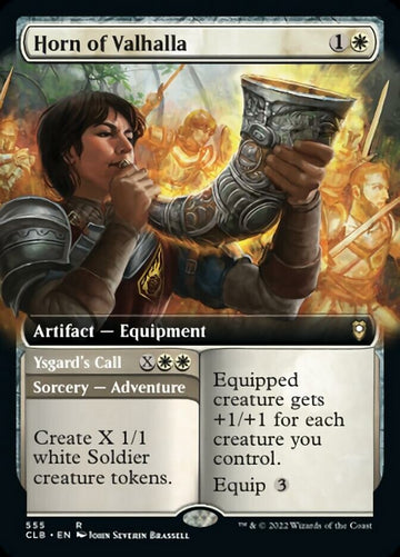 Cuerno del Valhalla // Llamado de Ysgard (ilustración ampliada) [Commander Legends: Battle for Baldur's Gate] 