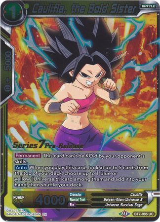 Caulifla, la hermana audaz (BT7-085_PR) [Promociones previas al lanzamiento de El asalto de los saiyajin] 