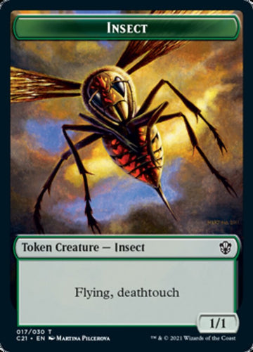 Beast (011) // Insect Double-Sided Token [Commander 2021 Tokens] - 0