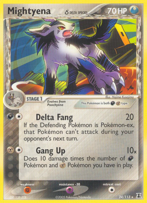 Mightyena (24/113) (Especie Delta) [EX: Especie Delta] 