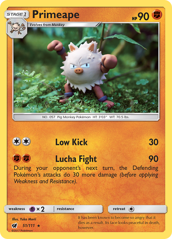 Primeape (51/111) [Sol y Luna: Invasión Carmesí] 