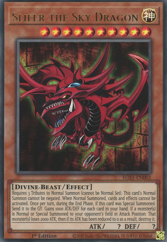 Slifer the Sky Dragon [EGS1-EN001] Ultra Rare
