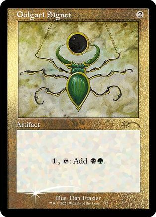 Sello de Golgari (retro) (grabado en papel de aluminio) [Serie Secret Lair Drop] 
