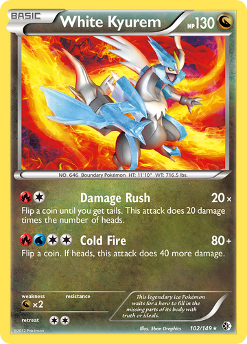 Kyurem blanco (102/149) [Blanco y negro: fronteras cruzadas] 