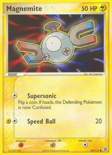 Magnemite (68/112) [EX: Rojo fuego y Verde hoja] 