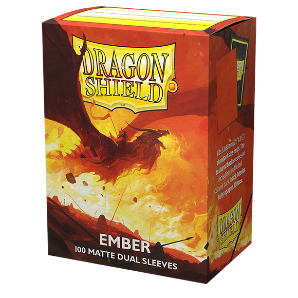 Dragon Shield: Fundas estándar de 100 ct - Ember (mate doble) 