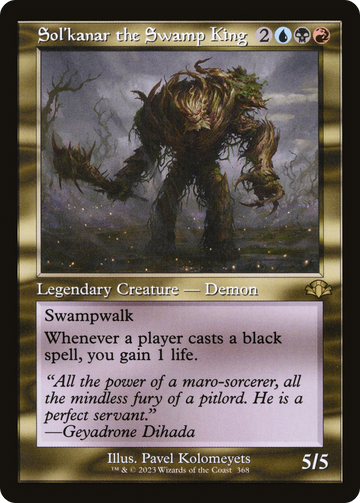 Sol'kanar, el rey del pantano (retro) [Dominaria Remastered] 