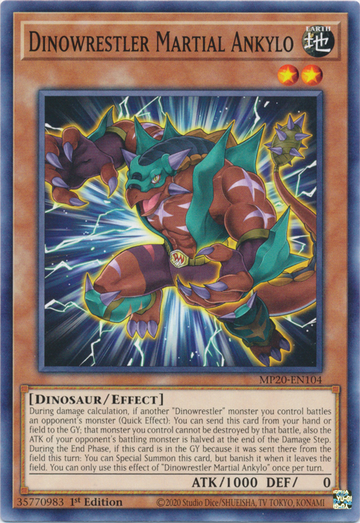 Dinowluchador Marcial Ankylo [MP20-EN104] Común 