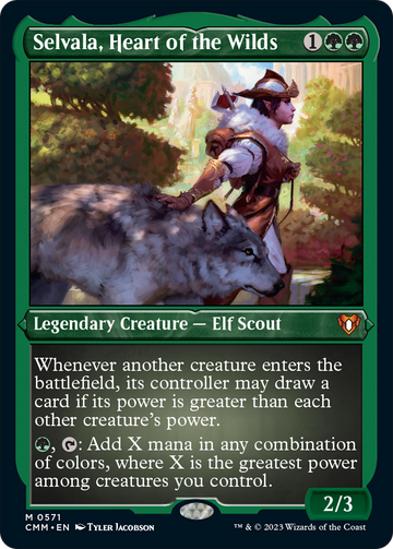 Selvala, corazón de las tierras salvajes (grabado en lámina) [Commander Masters] 