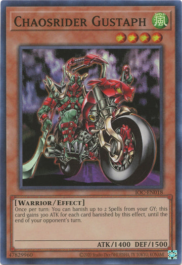 Chaosrider Gustaph (25.º aniversario) [IOC-EN018] Súper raro 