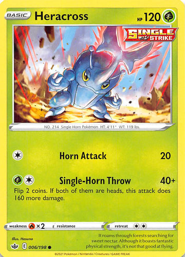Heracross (006/198) [Sword & Shield: Chilling Reign]