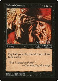 Contrato infernal (de gran tamaño) [Cartas de gran tamaño] 