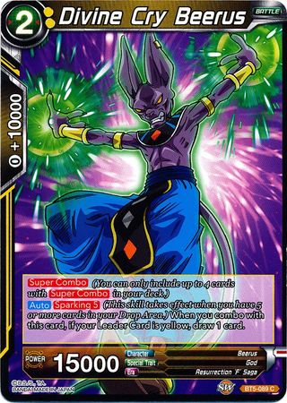 Grito divino Beerus (BT5-089) [Renacimiento milagroso] 