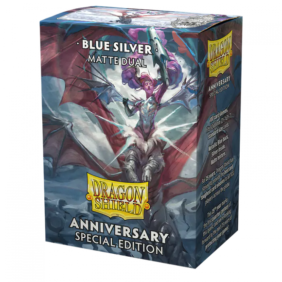 Escudo de dragón: edición especial estándar de 100 ct - Plata azul 