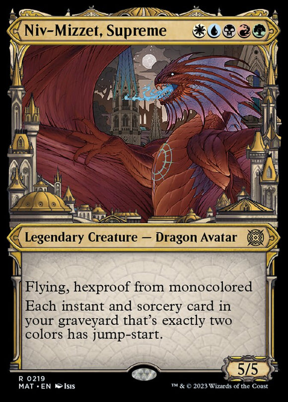 Niv-Mizzet, Suprema (Showcase Halo Foil) [La Marcha de la Máquina: Las Consecuencias] 