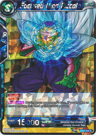 Mente enfocada Piccolo (Shatterfoil) (TB1-032) [Dragon Brawl] 