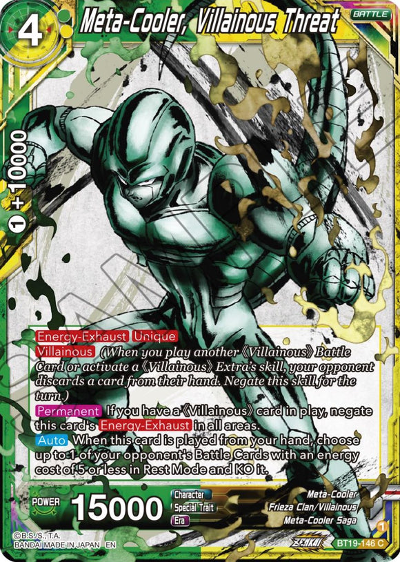 Meta-Cooler, amenaza villana (BT19-146) [Ambición del luchador] 