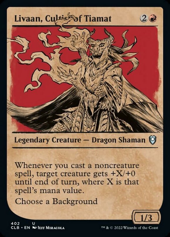 Livaan, cultista de Tiamat (escaparate) [Commander Legends: Battle for Baldur's Gate] 