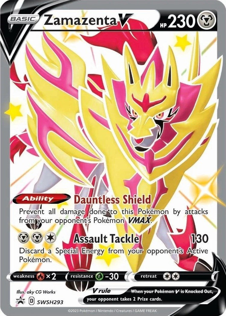 Zamazenta V (SWSH293) [Promociones de Sword &amp; Shield: Black Star] 